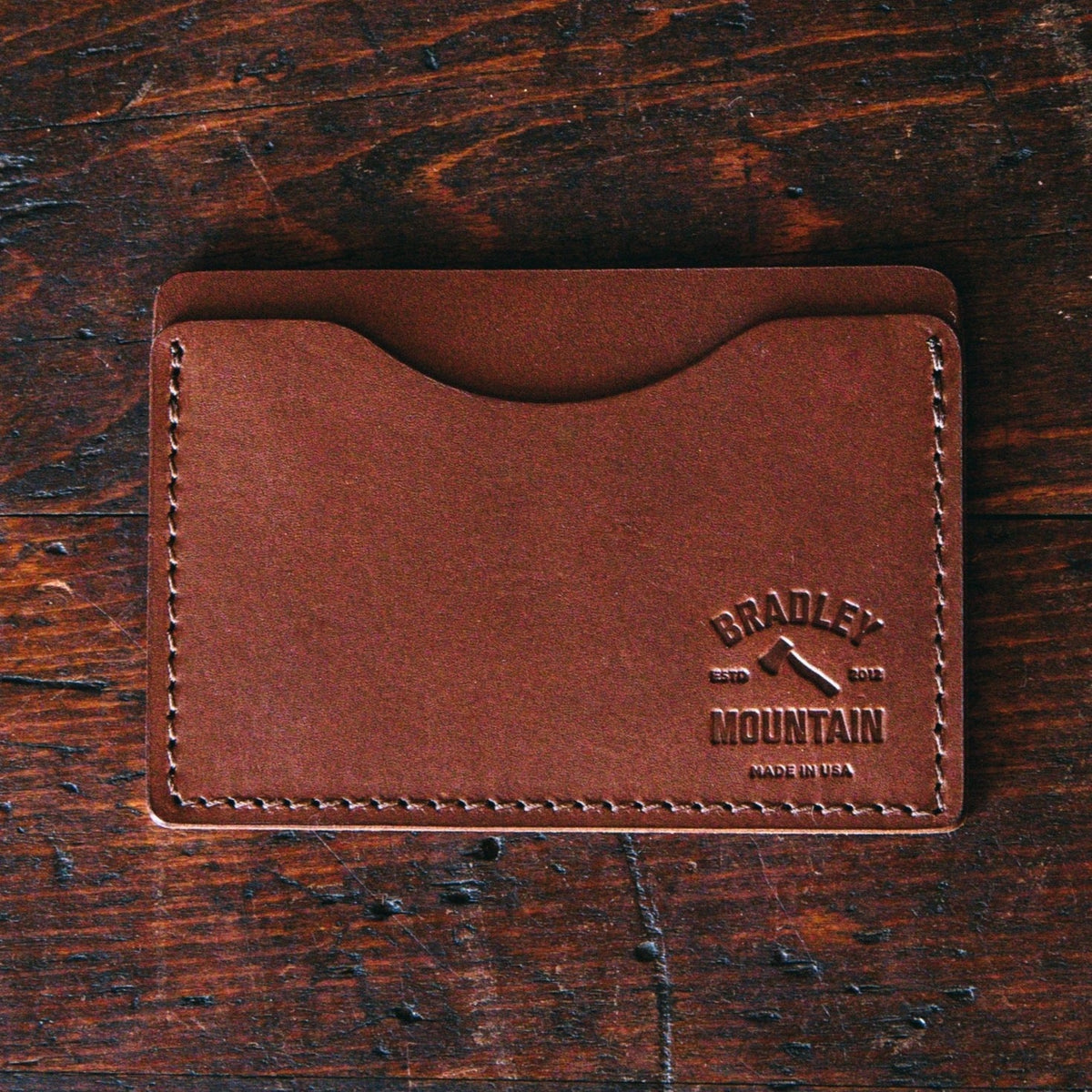 Minimalist olive & red canvas wallet 