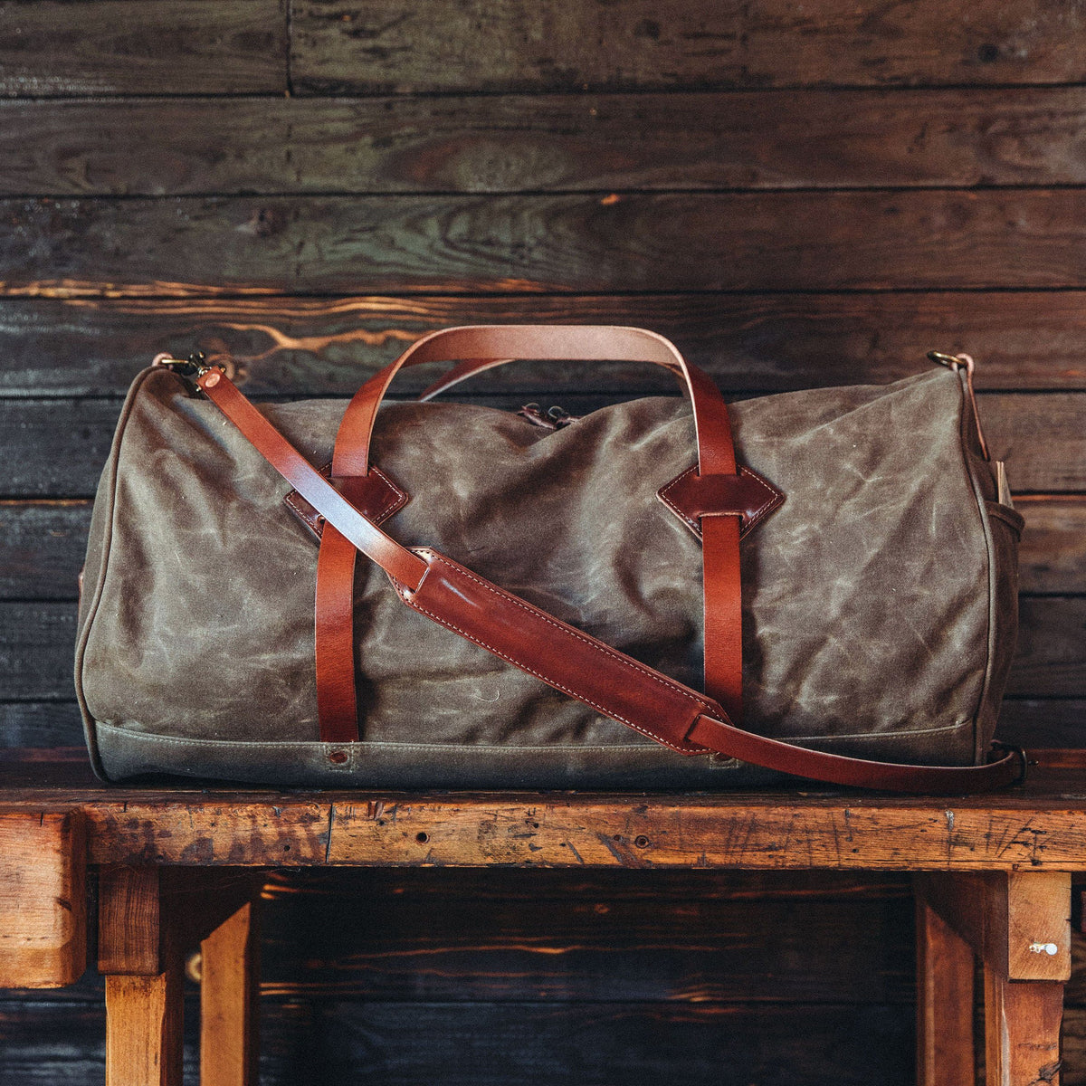 White Cap Waxed Canvas Duffle Bag, Waxed Canvas Bag