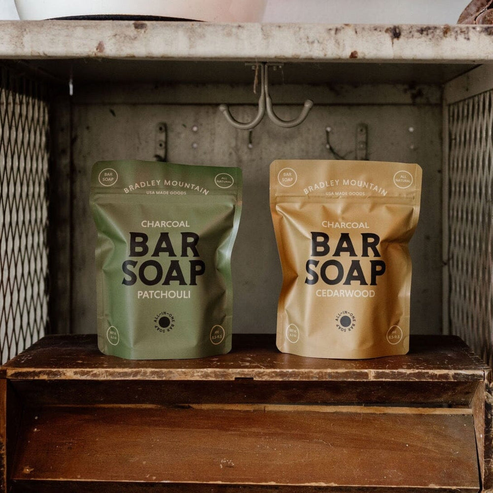 Charcoal Bar Soap - Patchouli Bradley Mountain 