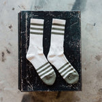 Heather Stripe Socks - Olive Accessories Bradley Mountain 