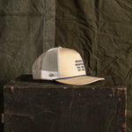 Heritage Trucker Hat - Oatmeal/Navy Rope Bradley Mountain 