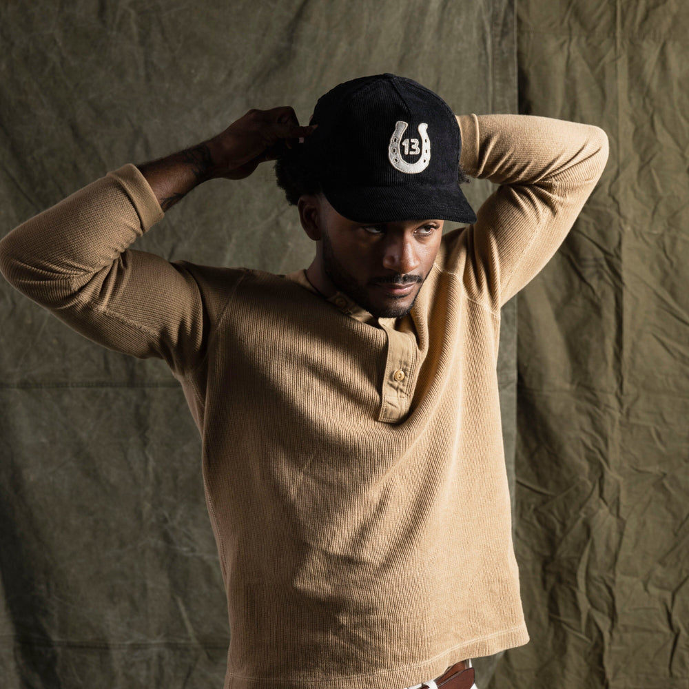Lucky 13 Applique Hat - Black Cord Bradley Mountain 