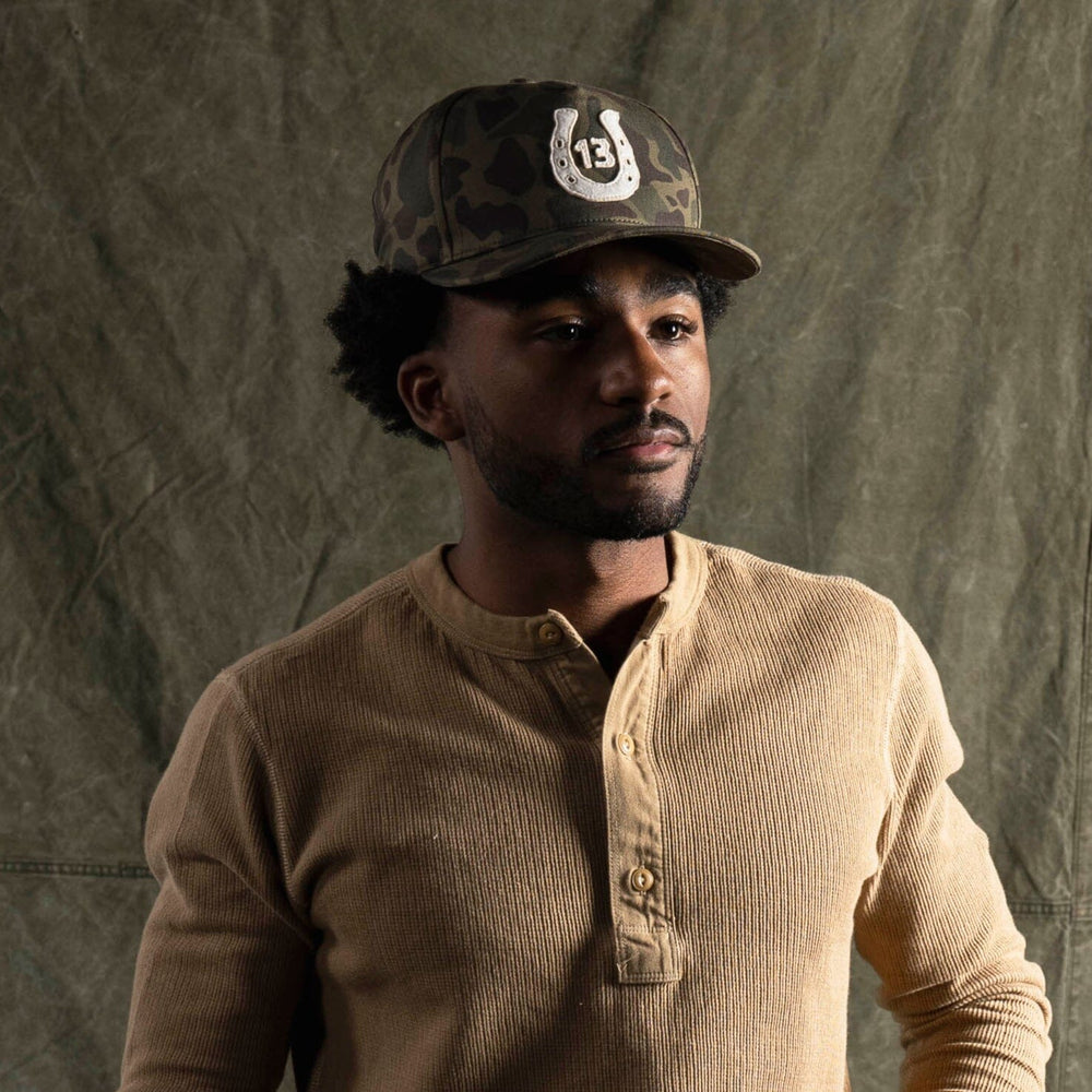 Lucky 13 Applique Hat - Camo Twill Bradley Mountain 