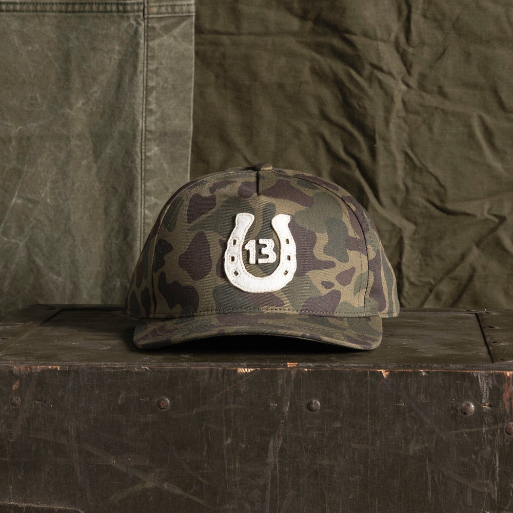 Lucky 13 Applique Hat - Camo Twill Bradley Mountain 