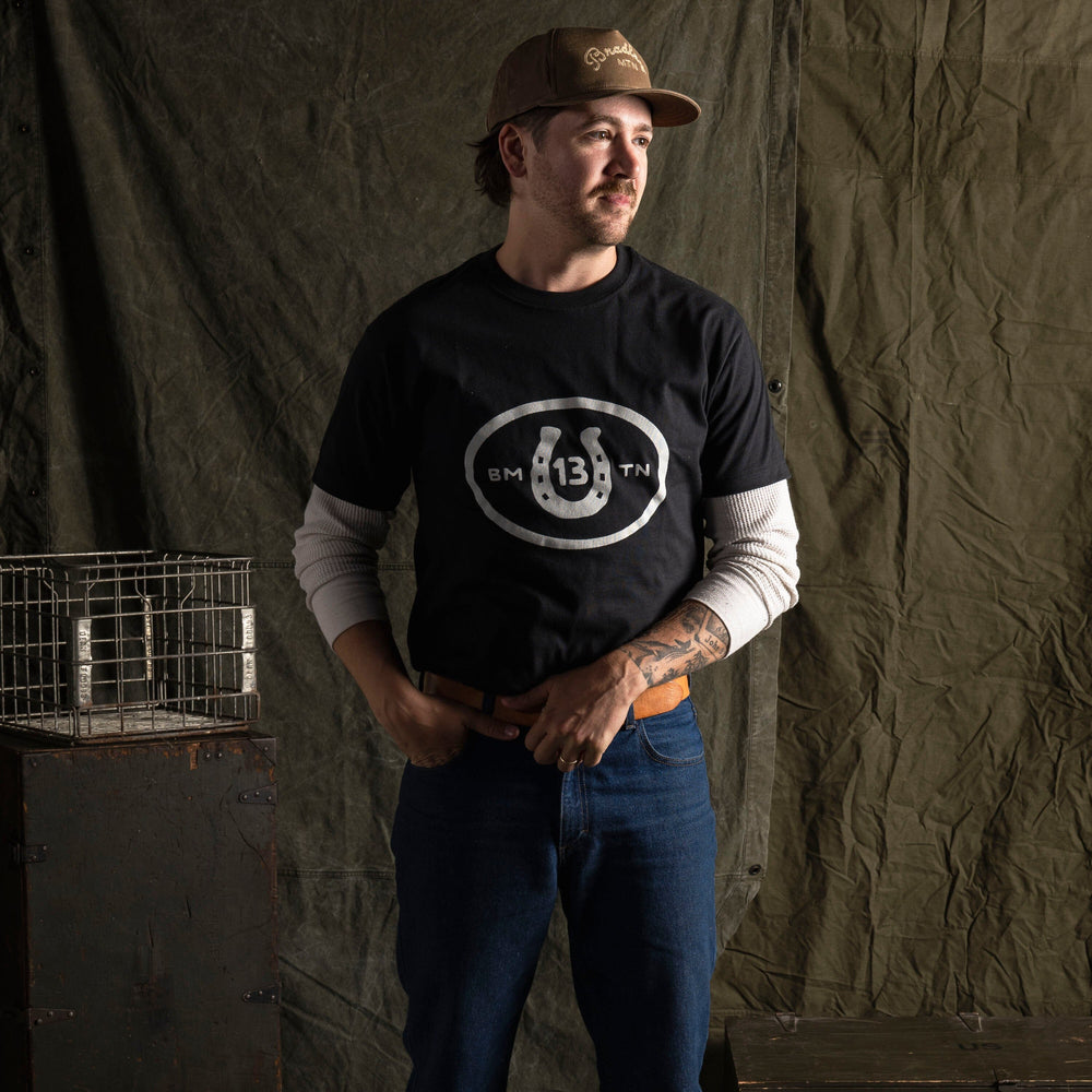 Lucky 13 Tee - Black Bradley Mountain 