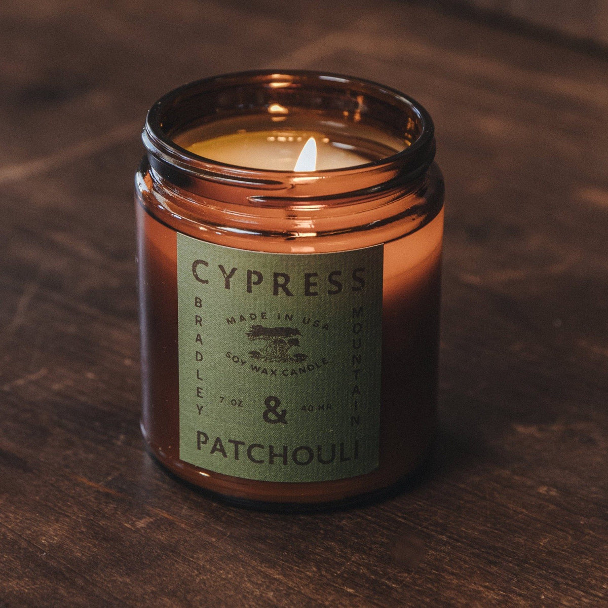 Cypress & Patchouli Candle – Bradley Mountain
